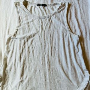 GUC white linen tank